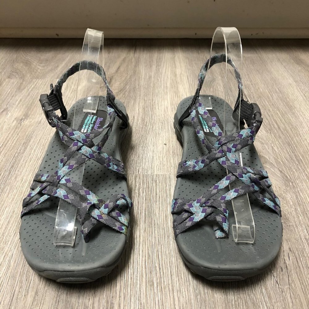 Skechers Outdoor Lifestyle Women's Size 8 Crossover Straps Hiking Sandals Shoes - Picture 6 of 12